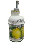 Bottiglia Olio Con Manico Fantasia Limoni e Fiori - Sorrento è