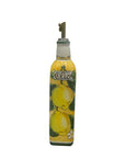 Bottiglia Olio Fantasia Limoni e Fiori - Sorrento è