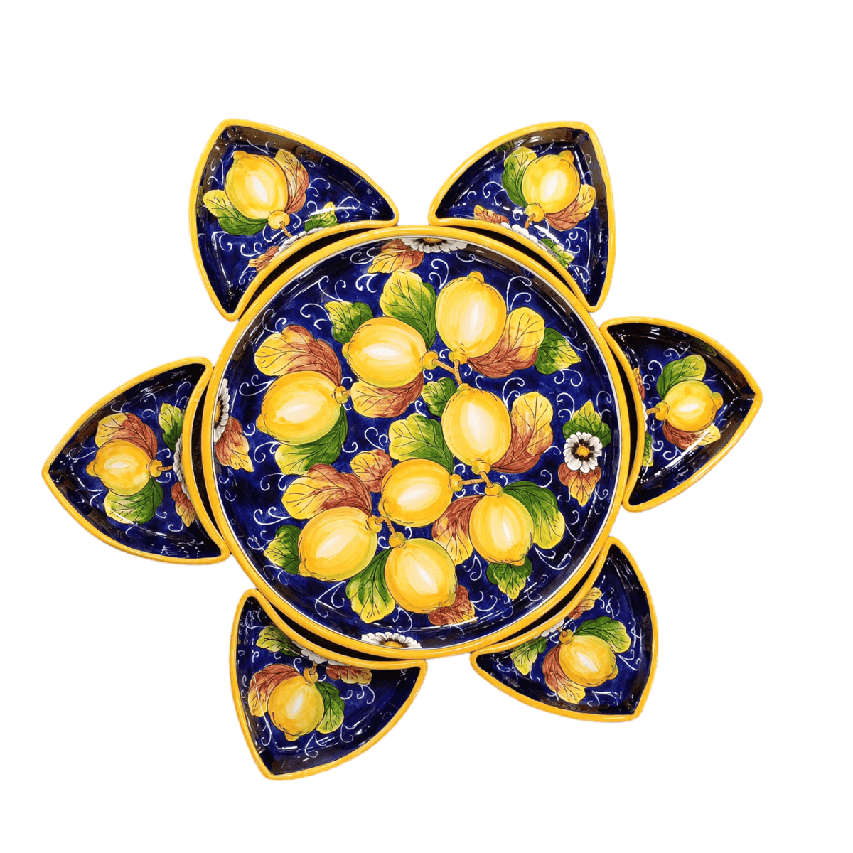 Antipastiera girella fantasia Fiori e Limoni - Sorrento è