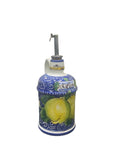 Bottiglia Olio Con Manico Fantasia Limoni e Fiori - Sorrento è