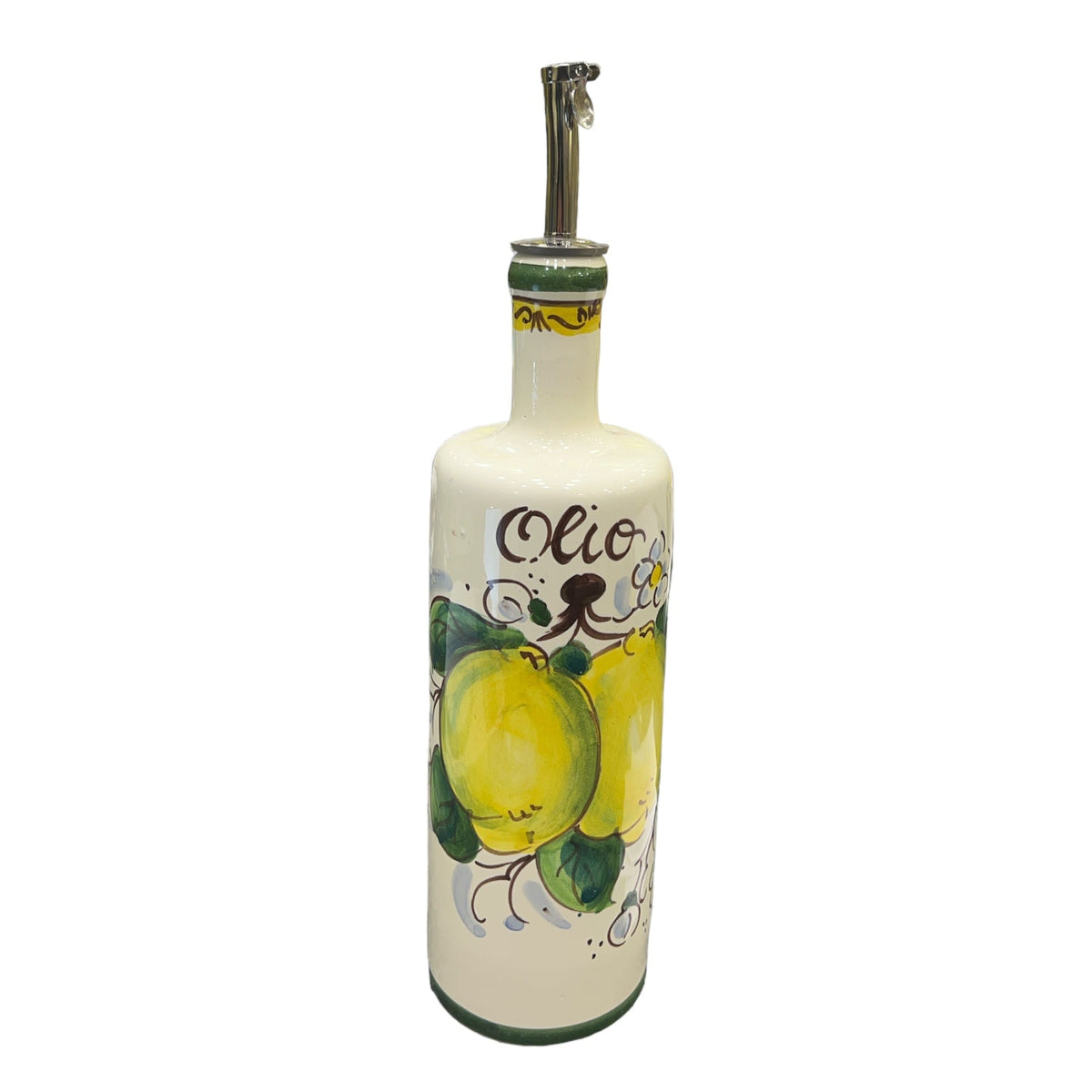 Bottiglia Olio Fantasia Limoni e Fiori - Sorrento è