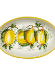 Vassoio Ovale Fantasia Limoni - Sorrento è